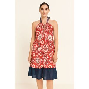 Tocca Y2K Halter Cotton Printed Dress 4